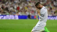 Bek Real Madrid asal Spanyol, Sergio Ramos. (AFP/Pierre-Philippe Marcou)