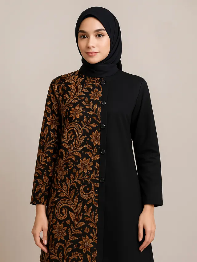 Model Tunik Batik Kancing Samping Terbaru 2025