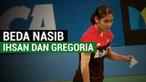 Berita video perbedaan nasib dialami Ihsan Maulana dan Gregoria Mariska pada Indonesia Open 2017.