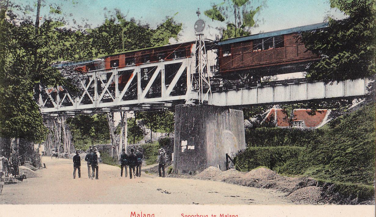Jembatan Juanda yang masih kokoh sebagai perlintasan kereta api hingga saat ini. (Source: jelajahmalangku.blogspot.com)