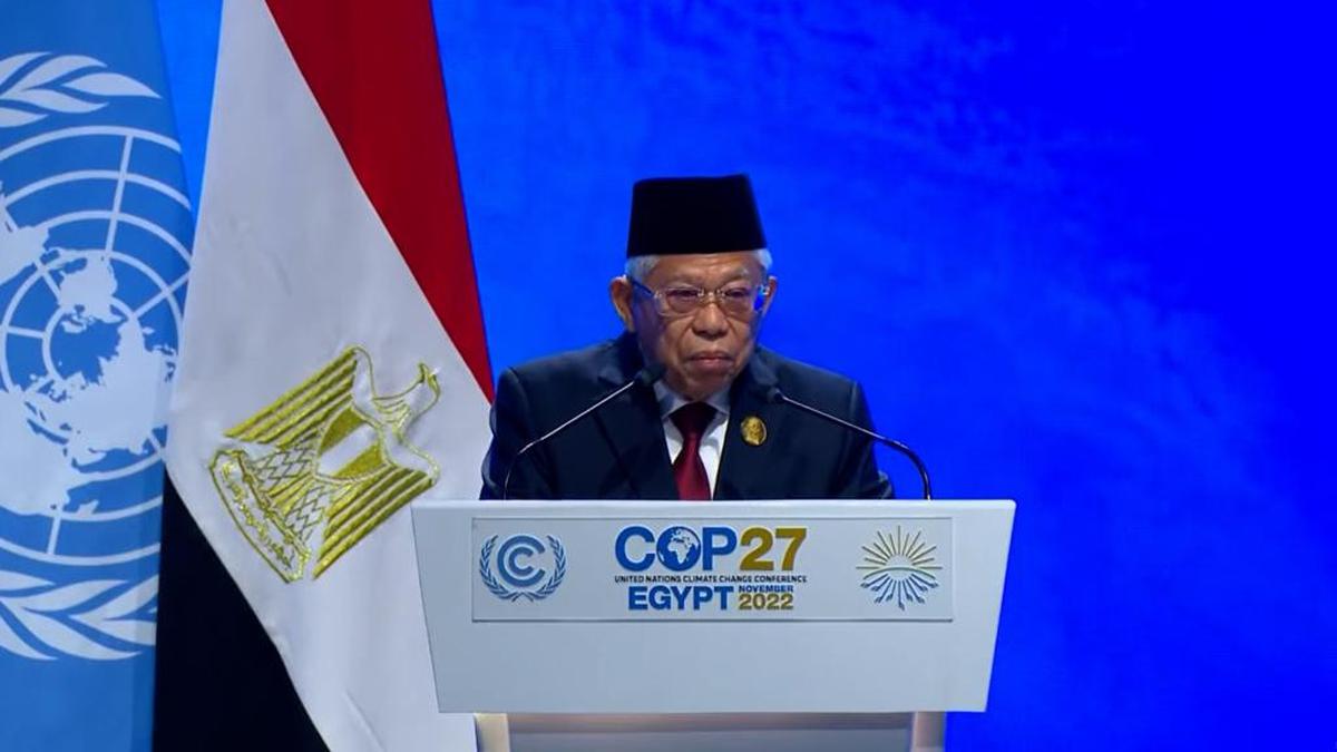 Hadiri KTT COP27 Mesir, Ma'ruf Amin Sampaikan 3 Usulan untuk Atasi Krisis Iklim