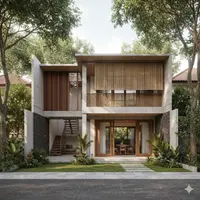 Model Rumah Tumbuh ke Atas (created by AI)