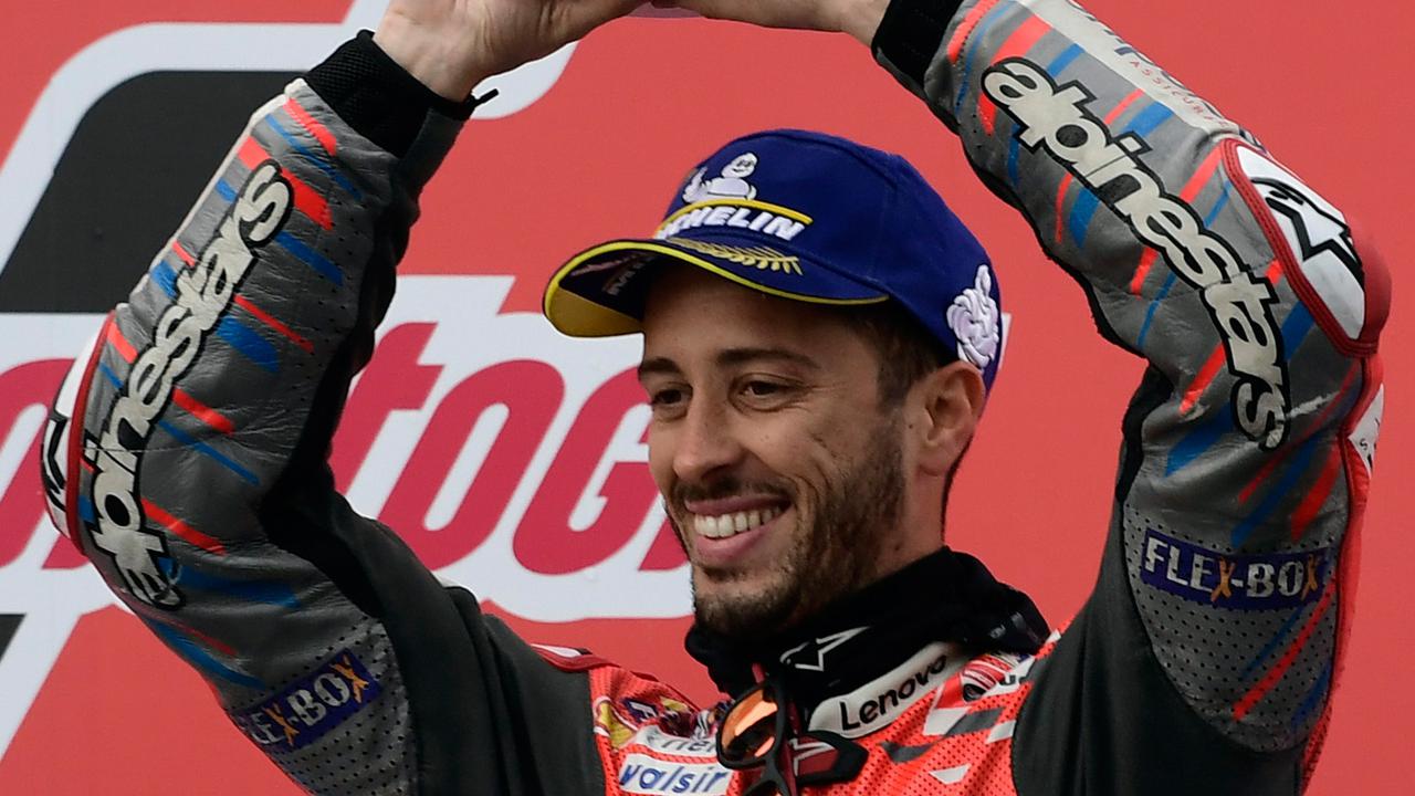 Aksi Balapan Andrea Dovizioso Juara MotoGP Valencia