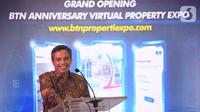 Wakil Direktur Utama BTN Nixon LP Napitupulu memberi sambutan pada pembukaan BTN Anniversary Virtual Property Expo di Jakarta (22/2/2022). Pameran yang digelar mulai tanggal 22 Februari - 31 Maret 2022 ini  menawarkan  suku bunga promo bagi masyarakat yang ingin membeli rumah. (Liputan6.com/HO/BTN)