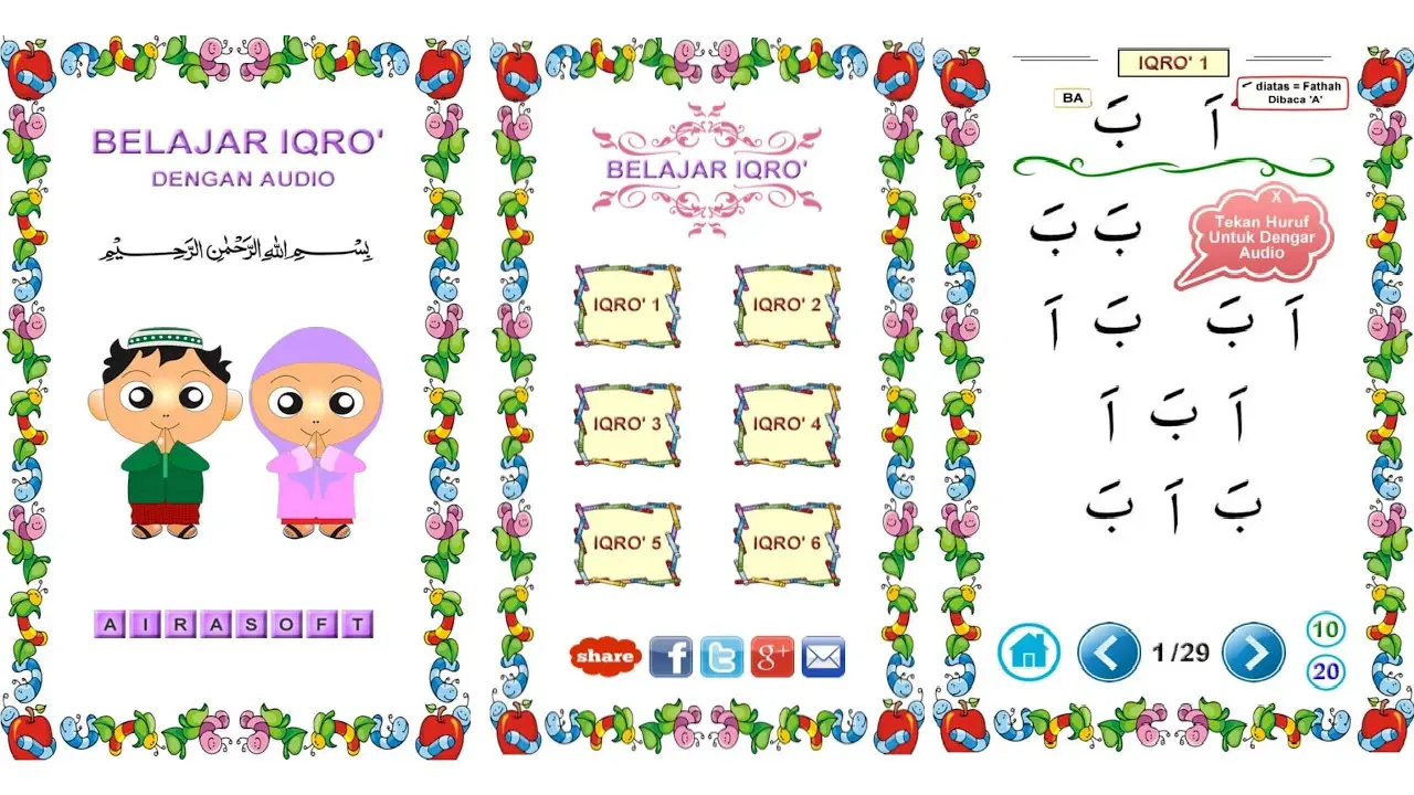 Aplikasi Belajar Iqro dengan Audio