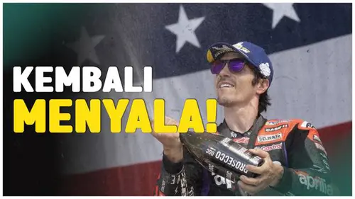 VIDEO: Momen Maverick Vinales Kembali Raih Podium di MotoGP Amerika Serikat 2024