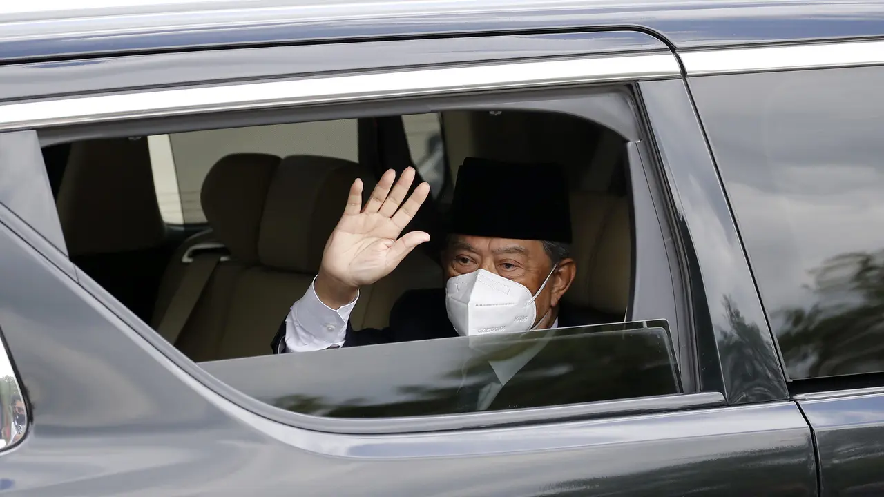 FOTO: PM Malaysia Muhyiddin Yassin Mengundurkan Diri