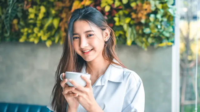 bahagia sederhana minum teh kopi