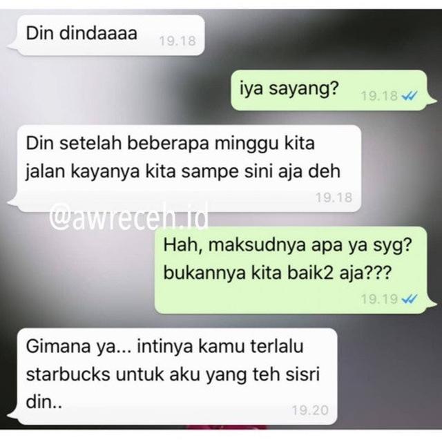 chat orang minta putus