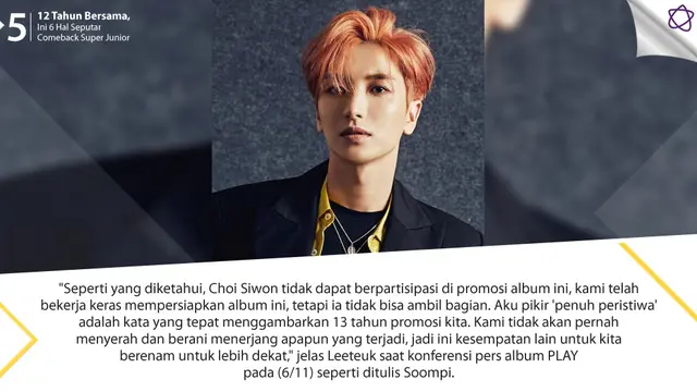 [Bintang] 12 Tahun Bersama, Ini 6 Hal Seputar Comeback Super Junior