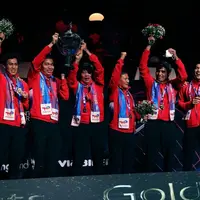 Indonesia Juara Thomas Cup 2020. (Sumber: Instagram/badminton.ina)