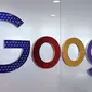 Logo Google di kantornya yang berlokasi di Roppongi Hills Mori Tower, Tokyo, Jepang. (Liputan6.com/ Yuslianson)