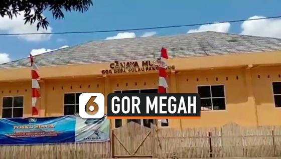 VIDEO: Penampakan GOR Megah yang Dibangun dengan Dana Desa di Sumsel