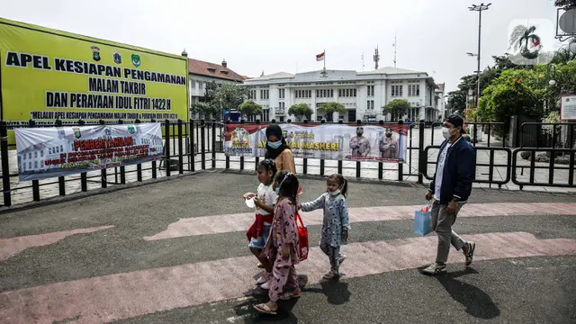 FOTO: Kesunyian Kawasan Kota Tua Saat Libur Lebaran