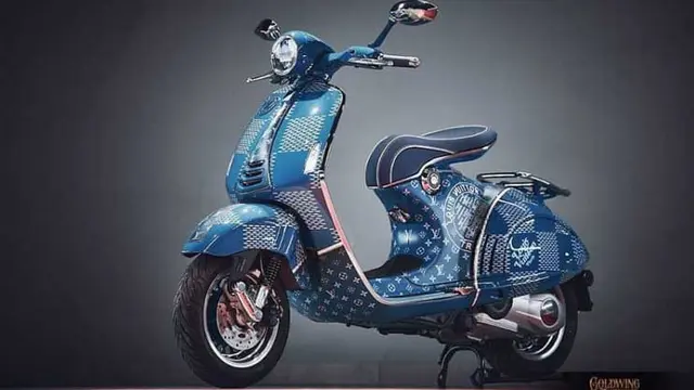 Vespa 946 edisi Luis Vuitton (Goldwingfetish)