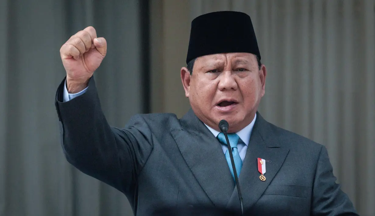Upacara Hari Lahir Pancasila ke-80 dipimpin langsung Presiden Republik Indonesia Prabowo Subianto. (YASUYOSHI CHIBA/AFP)