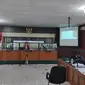 Sidang Bupati Bengkalis Amril Mukminin di Pengadilan Tipikor pada Pengadilan Negeri Pekanbaru. (Liputan6.com/M Syukur)