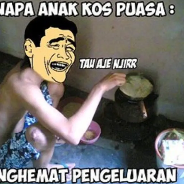 meme puasa ala anak kost