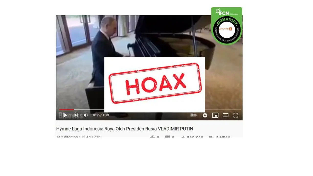 Cek Fakta Vladimir Putin bermain piano 1