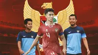 Timnas Indonesia - M. Roby, Muhammad Ferarri, Hamka Hamzah (Bola.com/Adreanus Titus)