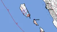 Gempa Darat Magnitudo 4,1 Getarkan Pulau Siberut Mentawai