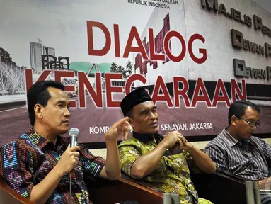Dewan Perwakilan Daerah RI (DPD) RI adakan diskusi soal RUU Pilkada di Jakarta, Rabu (10/9/2014) (Liputan6.com/Miftahul Hayat)