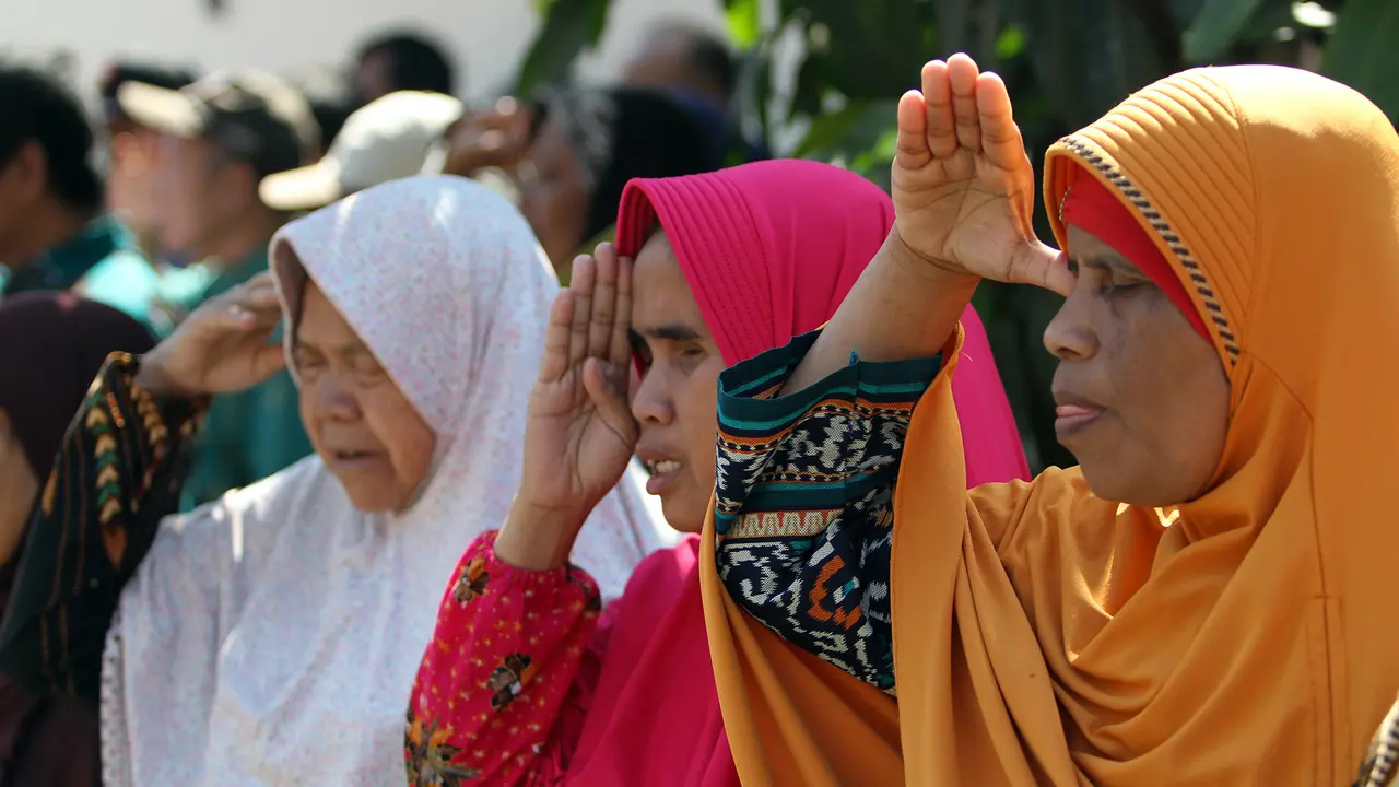 Tuna Netra Gelar Upacara HUT ke-74 RI