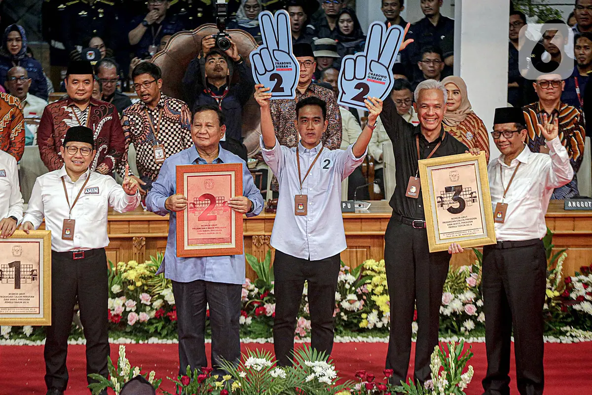 pengundian nomor urut capres-cawapres Pemilu 2024