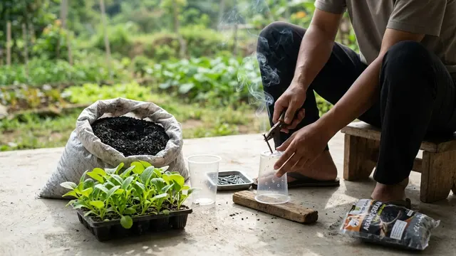 Cara Menanam Sawi Sekaligus Beternak Ikan Lele dalam Satu Kolam