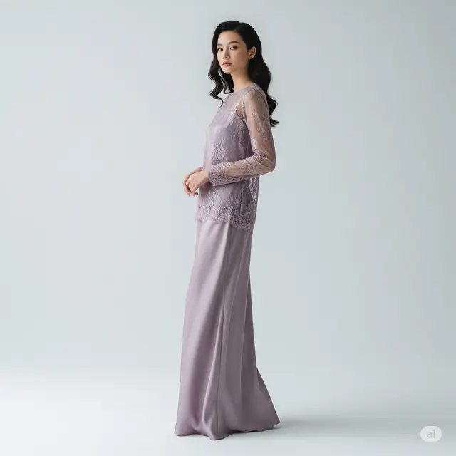 12 Contoh Model Baju Brokat Kombinasi Satin Terbaru yang Elegan dan Trendi