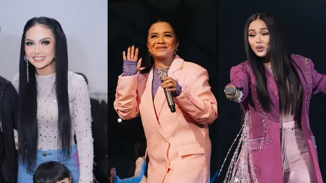 Gaya Kompak Tiga Diva Krisdayanti, Ruth Sahanaya, dan Titi DJ  di Satu Panggung, Tampil Energik di Usia 50an