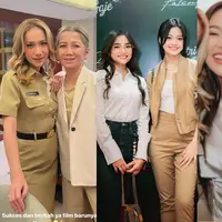 Screening film Pasutri Gaje dipenuhi oleh sederet selebriti yang tampil dengan busana netral. Ada Bunga Citra Lestari, Fuji An, hingga Marion Jola. Seperti apa potretnya? [@itsmebcl @fuji_an @lalamarionmj]