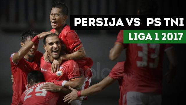 Persija Jakarta menang 2-0 atas PS TNI dalam lanjutan Liga 1 2017, Kamis (8/6/2017). Sumber: TvOne