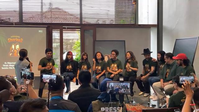 Screenshot Konferensi Pers Petualangan Sherina 2. (Sumber: Youtube Miles Film)