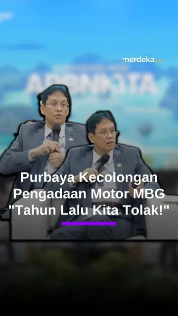 Menkeu Purbaya Akui Kecolongan Pengadaan Motor MBG: Tahun Lalu Kita Tolak!