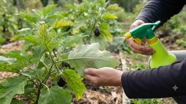 Semprotkan Air pada Bagian Bawah Daun (AI Generated)