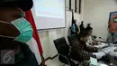 Suasana persidangan dengan barang bukti gelar perkara narkoba di BNNP DIY. (19/8). BNNP berhasil mengungkap kasus peredaran narkoba di Lapas narkoba Pakem dengan menetapkan 4 orang tersangka.  (Boy Harjanto)