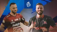 BRI Liga 1 - Bali United Vs Madura United - Ilija Spasojevic Vs Rafael Silva (Bola.com/Adreanus Titus)