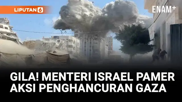 VIDEO: Histeris Warga, Bangunan Gaza Hancur “Diratakan” Israel