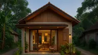 6 Gambar Rumah Lebar 6 Meter di Kampung, Tren Desain Sederhana Tapi Terkesan Mewah 2025