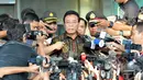 Djoko Suyanto dipanggil KPK untuk menjadi saksi dari kasus yang menjerat Jero Wacik,  Jakarta, Selasa (16/9/2014) (Liputan6.com/Panji Diksana)