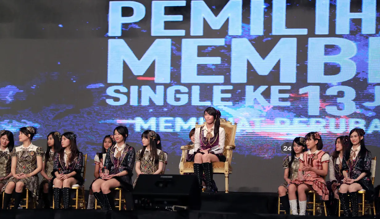 Mendapatkan vote terbanyak atau Senbatsu, Jessica Veranda mendapatkan 42,005 suara. Sedangkan posisi kedua diraih Ghaida Farisya mendapatkan 41,918 suara. Dan ketiga Haruka Nakagawa (Team T) dengan perolehan 40.413 suara (Adrian Putra/Bintang.com)