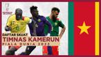 Berita Motion grafis tentang skuat Timnas Kamerun dan Eric Maxim Choupo-Moting yang masih menjadi andalan Les Lions Indomitables di ajang Piala Dunia 2022.