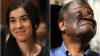 Peraih Nobel Perdamaian 2018, Nadia Murad dan Danis Mukwege (AFP)
