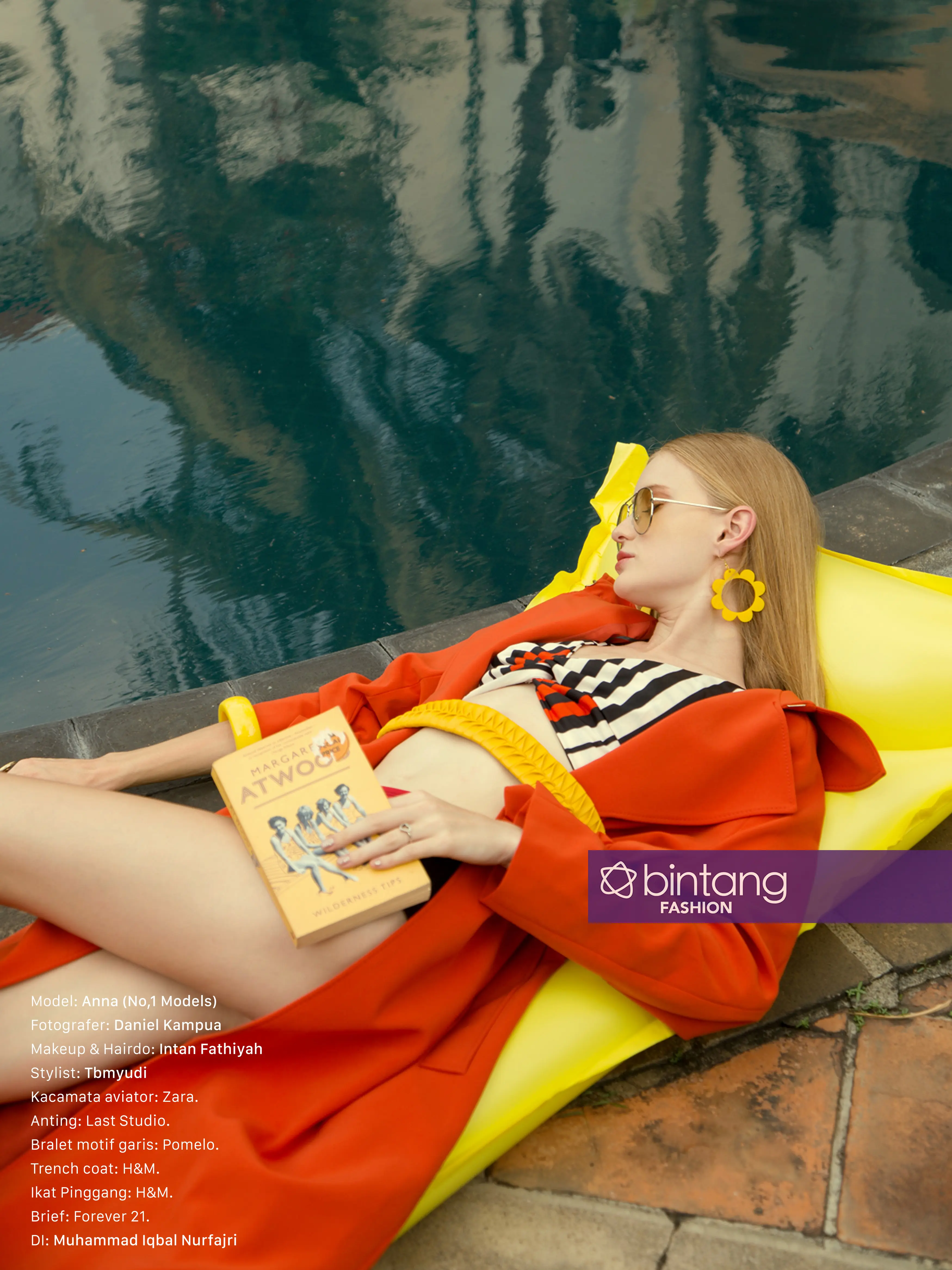 Hentakan warna warni khas musim panas yang bold dan motif ala dekade 70’-an hadir menemani musim panas. Here comes the sun! (Model: Anna No.1 Models. Photographer: Daniel Kampua. Makeup & Hairdo: Intan Fathiyah. Stylish: Tbmyudi. DI: Iqbal Nurfajri)