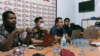ACC Sulawesi merilis ada puluhan kasus korupsi mandek di Sulsel selama tahun 2021. (Liputan6.com/ Eka Hakim)