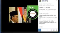 [Cek Fakta] Hoaks Ada Nama Ahok dalam Daftar Menteri Kabinet Kerja Periode 2