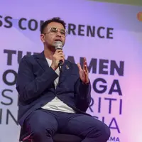 Raffi Ahmad di SCTV Tower, Jakarta Pusat, Selasa (4/7/2023). (Dok. via M. Altaf Jauhar)