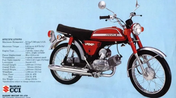 Suzuki A100 salah satu motor legendaris yang pernah ada.