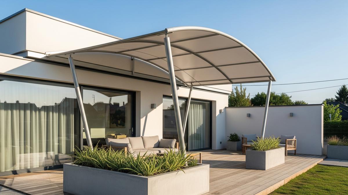 7 Model Kanopi Teras Unik Bentuk Melengkung untuk Rumah Modern, Lindungi Hunian